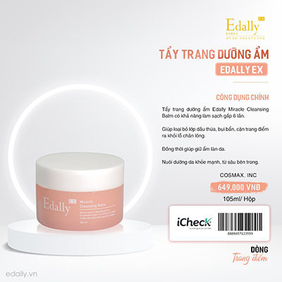 Tẩy Trang Dưỡng Ẩm Edally EX Hàn Quốc - Edally EX Miracle Cleansing Balm